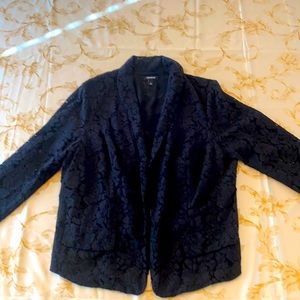 Torrid- black lace blazer jacket size 1